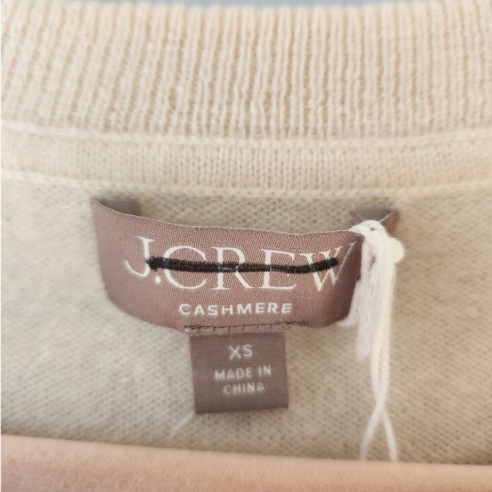 NWT J. Crew Cashmere Crewneck Sweatshirt Pink XS - Picture 7 of 10